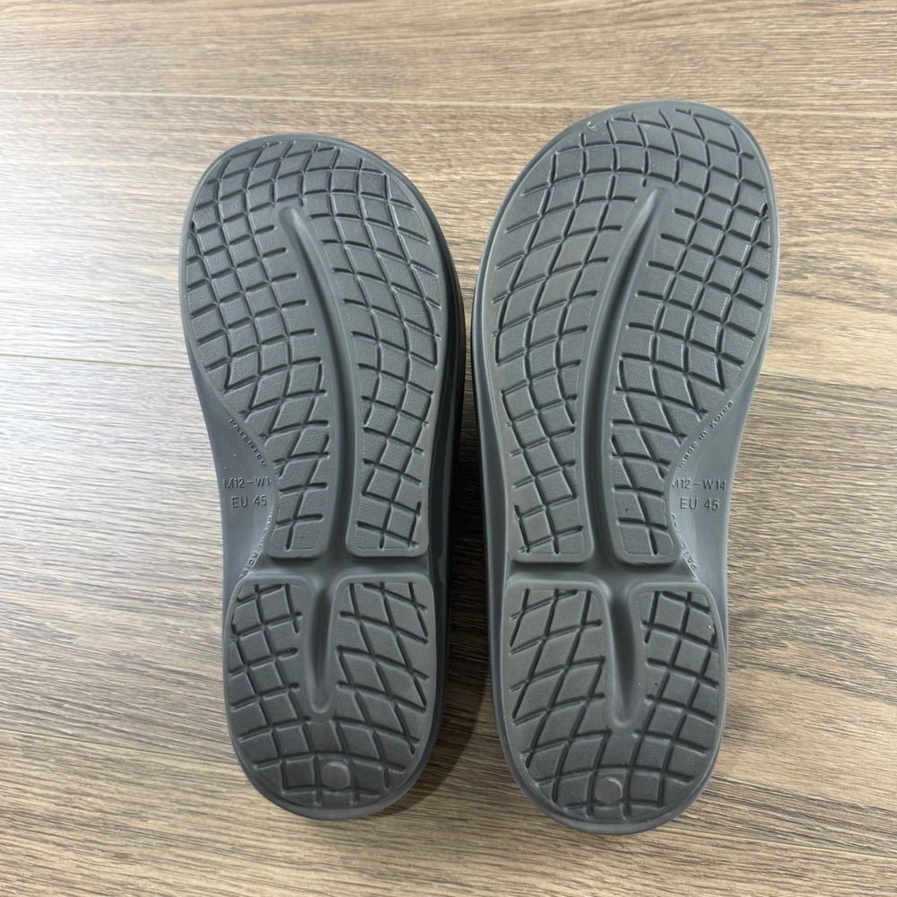 OOFOS OOahh Slide Recovery Sandals Size 12 Mens Gray Lightweight Casual - Picture 2 of 10